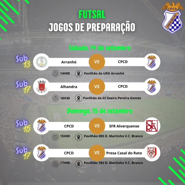 Agenda para o fim de semana de 14 e 15 de setembro