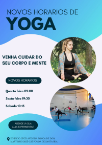 Cartaz Horários